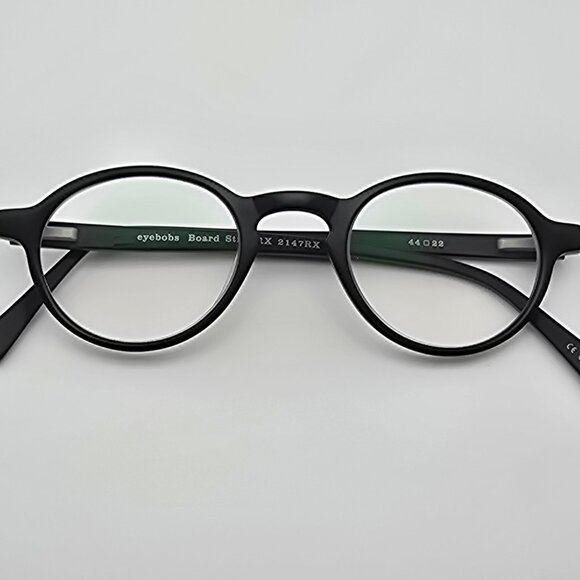 Eyebobs Board Stiff RX 2147RX 00 Matte Black Eyeglasses Frame w/ Case 44-22-134 - Picture 12 of 16